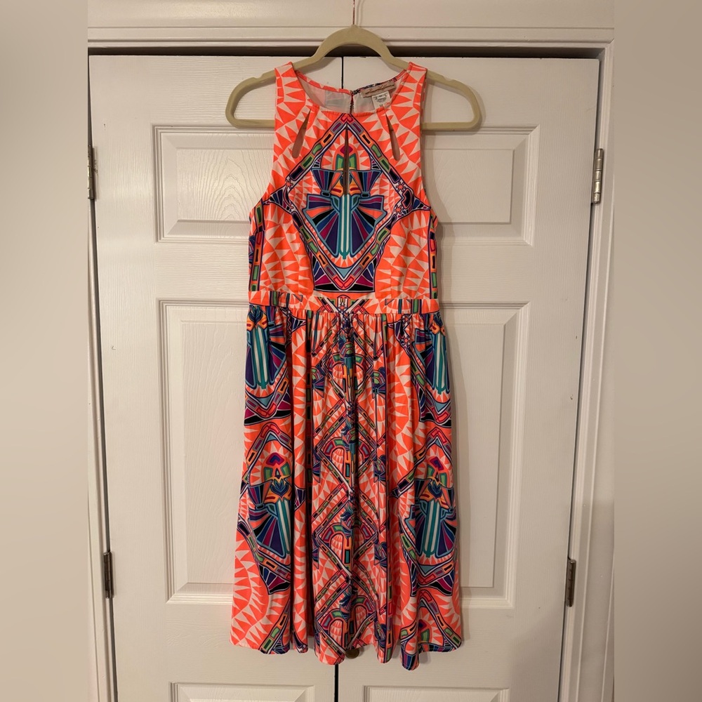 Mara Hoffman geometric multicolor sun dress size 10
